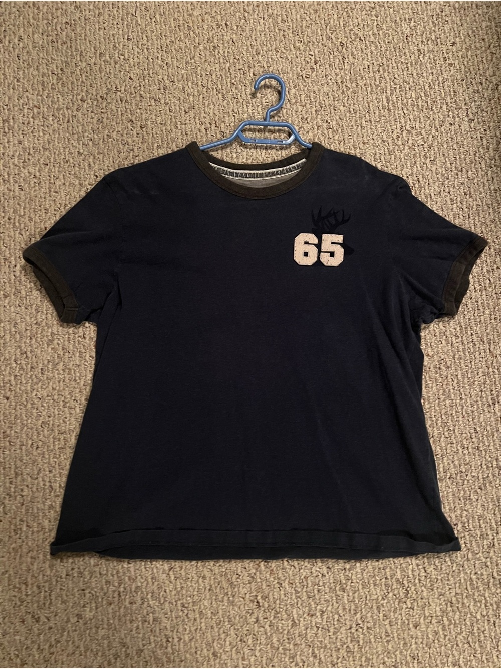 Joe Fresh Navy Short-Sleeve Graphic Tee with Cream Number